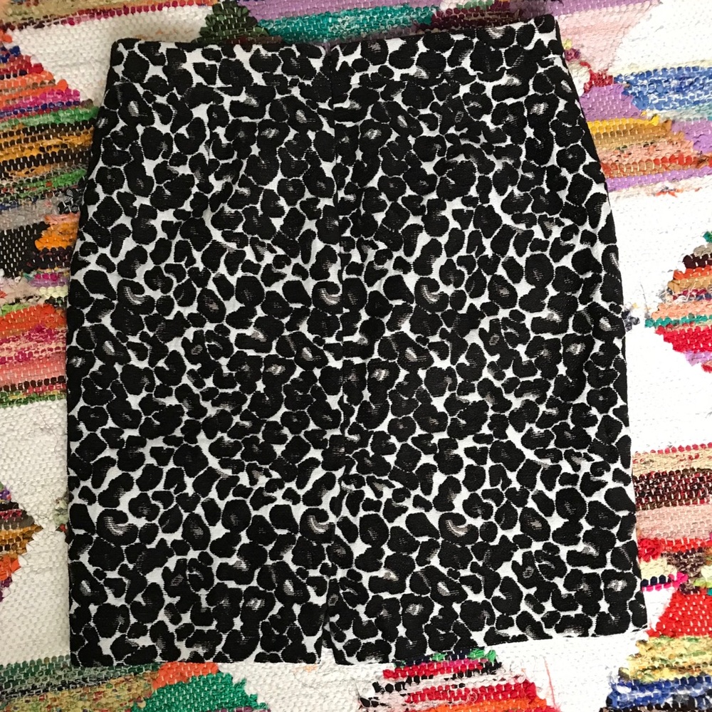 J. Crew Leopard Pencil Skirt